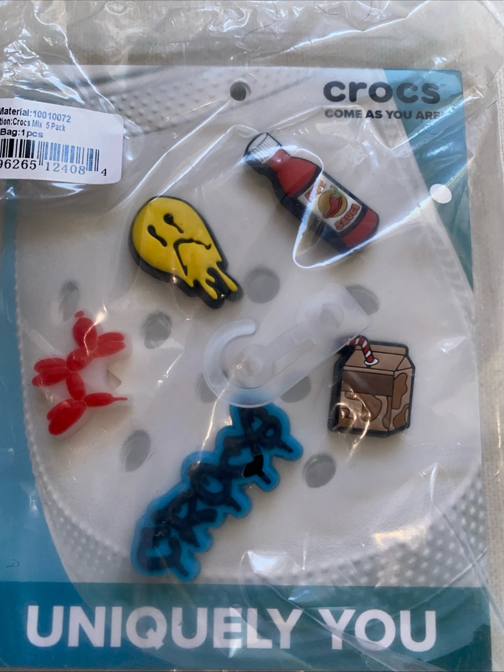 Crocs Mix 5 Pack‎ of Jibbitz™ shoe charms Hot Sauce Balloon Dog New